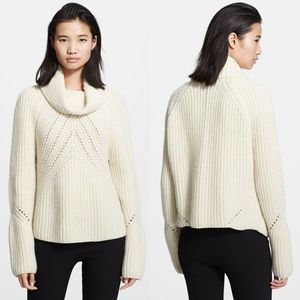 Rag & Bone Cece Turtle Neck Chunky Wool Sweater